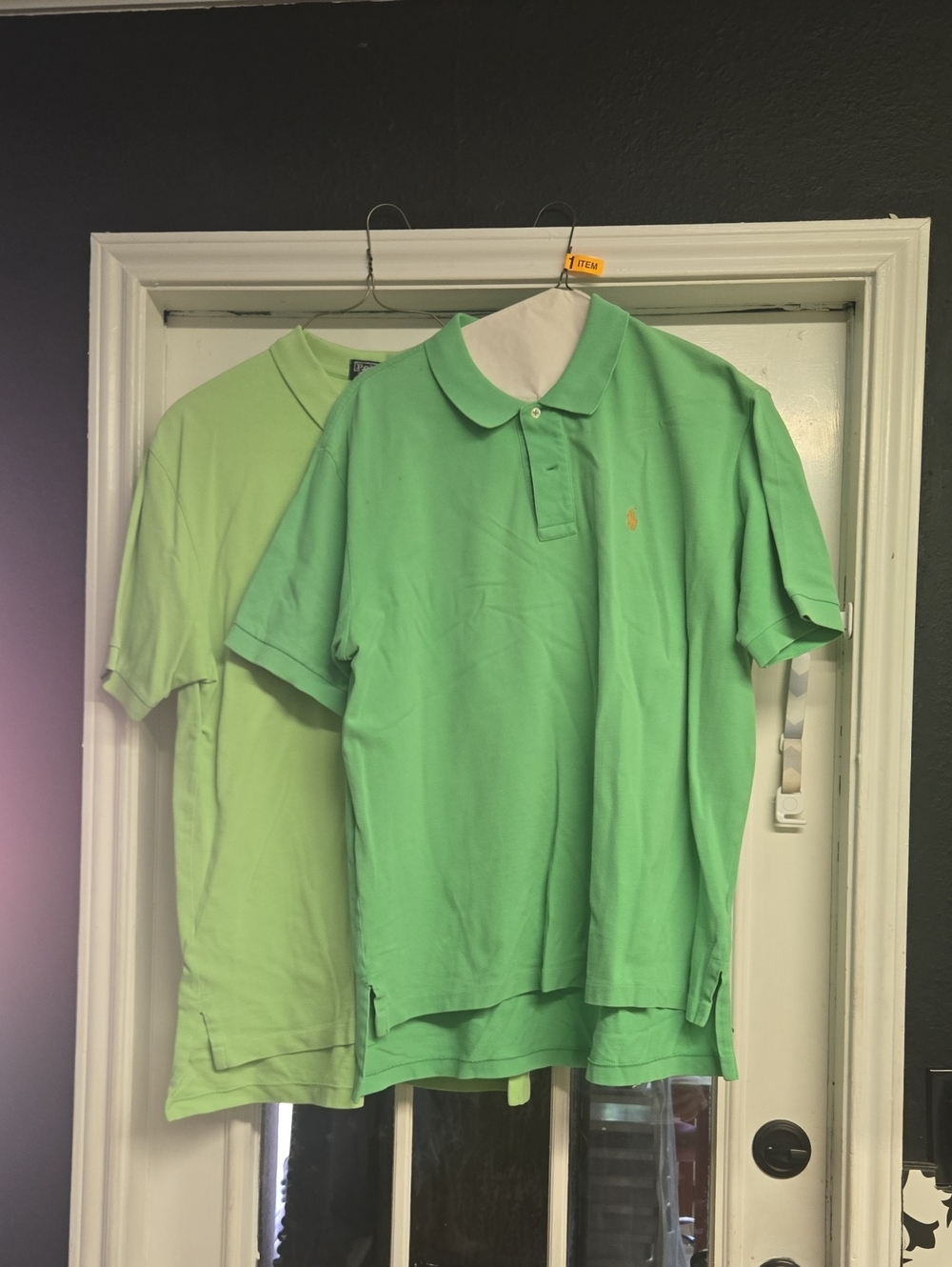 Ralph Lauren Light Green Polo Shirt with Embroidered Pony